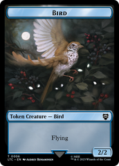 Elf Warrior // Bird Double Sided Token [The Lord of the Rings: Tales of Middle-Earth Commander Tokens] | Gate City Games LLC