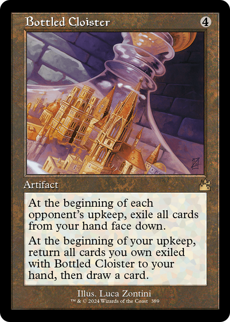 Bottled Cloister (Retro Frame) [Ravnica Remastered] | Gate City Games LLC