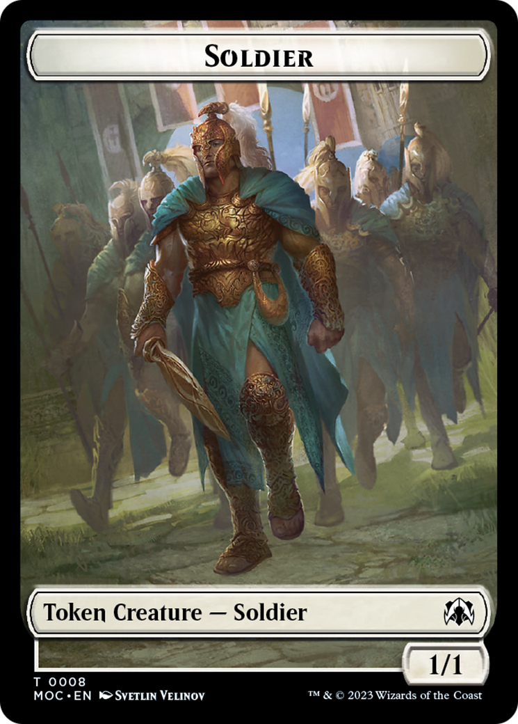 Vampire Knight // Soldier Double-Sided Token [March of the Machine Commander Tokens] | Gate City Games LLC