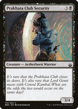 Prakhata Club Security [Battlebond] | Gate City Games LLC