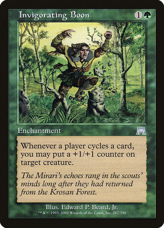 Invigorating Boon [Onslaught] | Gate City Games LLC