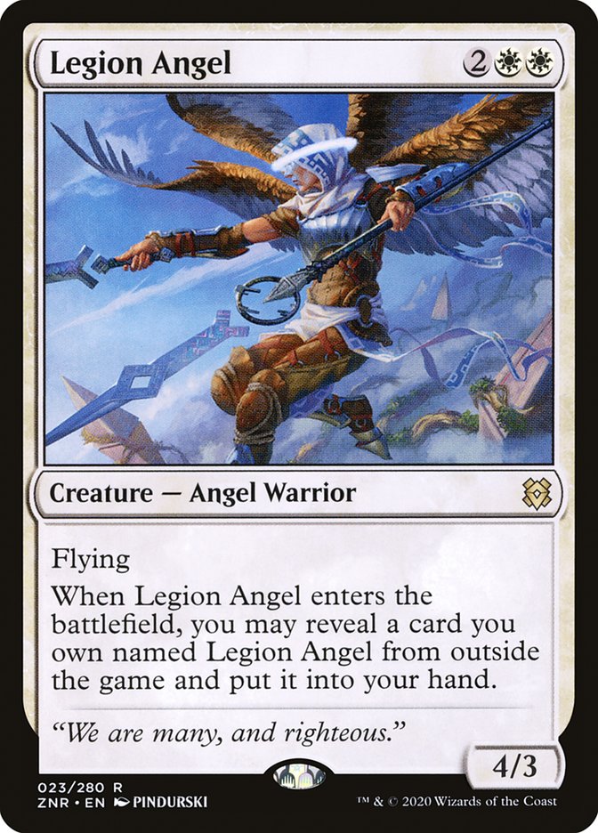 Legion Angel [Zendikar Rising] | Gate City Games LLC