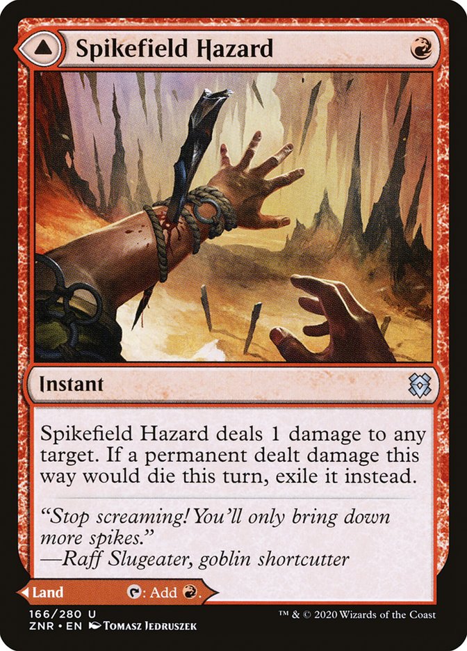 Spikefield Hazard // Spikefield Cave [Zendikar Rising] | Gate City Games LLC