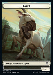 Construct (008) // Goat Double-Sided Token [The Brothers' War Commander Tokens] | Gate City Games LLC