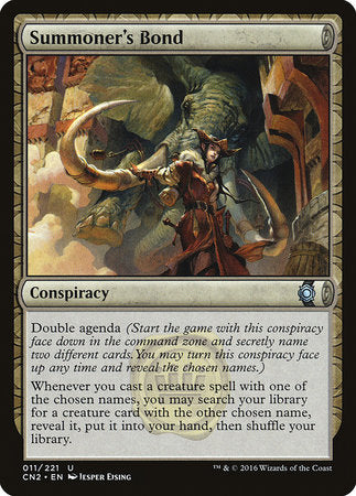 Summoner's Bond [Conspiracy: Take the Crown] | Gate City Games LLC