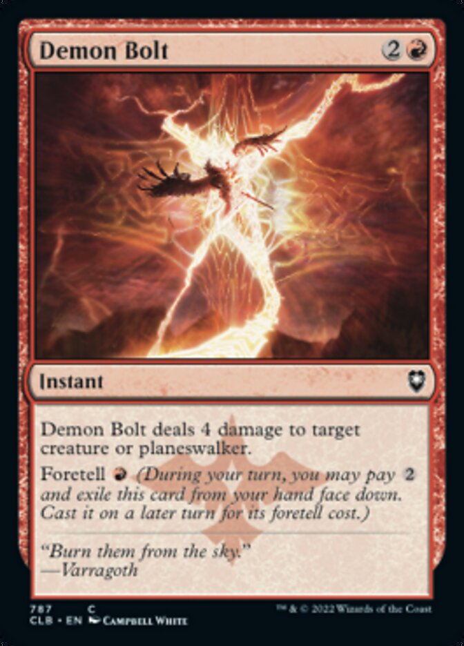 Demon Bolt [Commander Legends: Battle for Baldur's Gate] | Gate City Games LLC