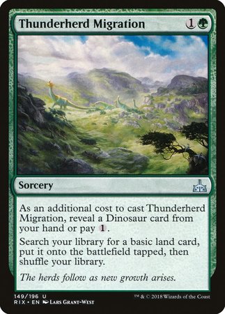 Thunderherd Migration [Rivals of Ixalan] | Gate City Games LLC