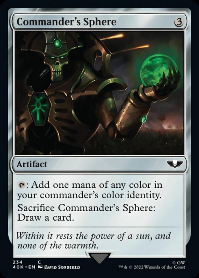 Commander's Sphere (234) (Surge Foil) [Universes Beyond: Warhammer 40,000] | Gate City Games LLC
