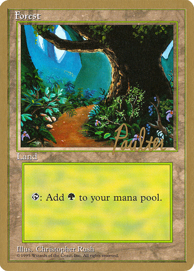 Forest (pp376) (Preston Poulter) [Pro Tour Collector Set] | Gate City Games LLC