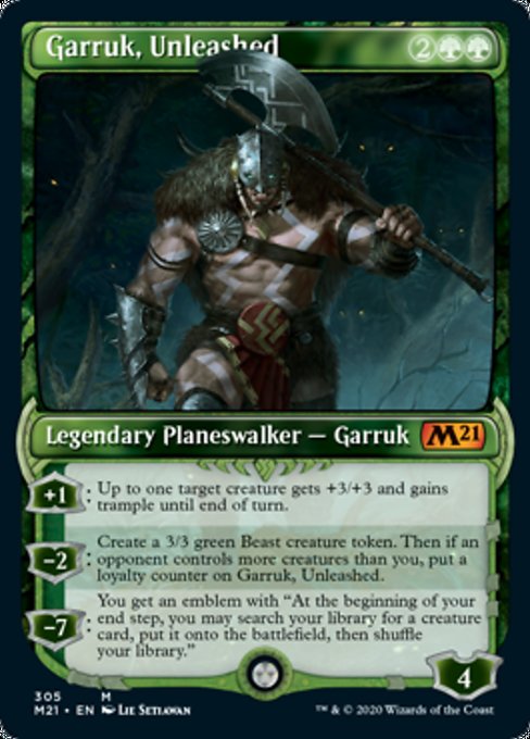 Garruk, Unleashed (Showcase) [Core Set 2021] | Gate City Games LLC