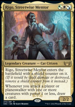 Rigo, Streetwise Mentor (Promo Pack) [Streets of New Capenna Promos] | Gate City Games LLC