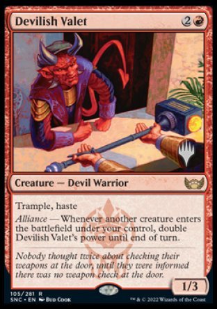 Devilish Valet (Promo Pack) [Streets of New Capenna Promos] | Gate City Games LLC