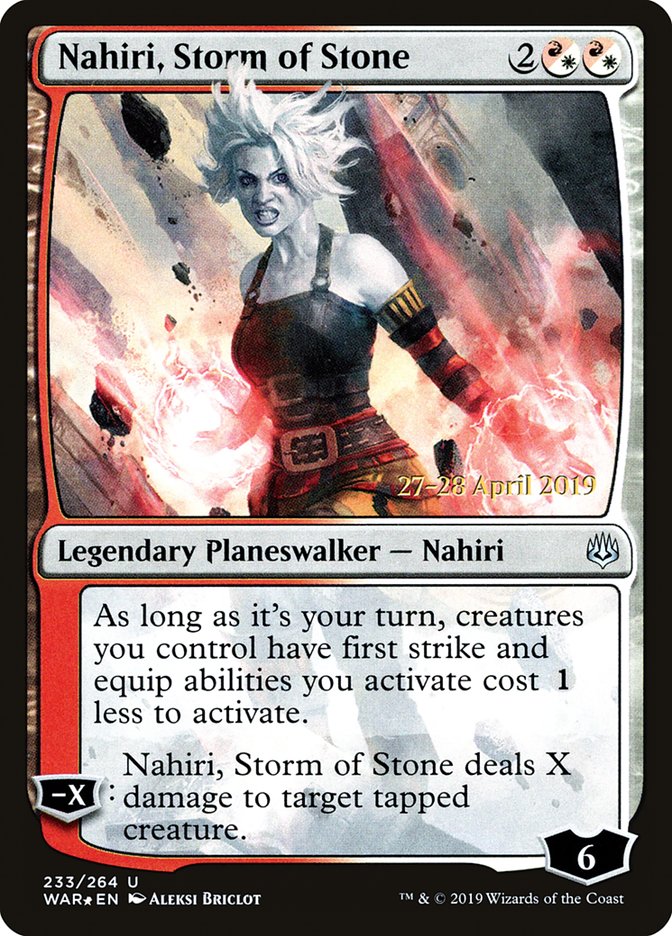 Nahiri, Storm of Stone  [War of the Spark Prerelease Promos] | Gate City Games LLC