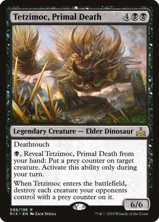 Tetzimoc, Primal Death [Rivals of Ixalan] | Gate City Games LLC