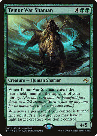 Temur War Shaman [Fate Reforged Promos] | Gate City Games LLC
