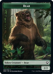 Kavu // Bear Double-sided Token [Dominaria United Commander Tokens] | Gate City Games LLC