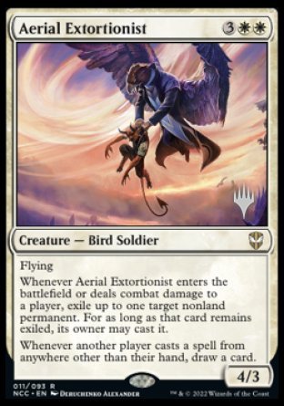 Aerial Extortionist (Promo Pack) [Streets of New Capenna Commander Promos] | Gate City Games LLC