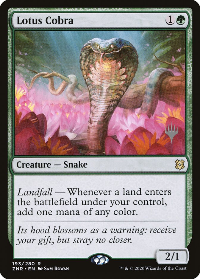 Lotus Cobra (Promo Pack) [Zendikar Rising Promos] | Gate City Games LLC