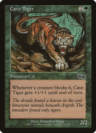 Cave Tiger [Urza's Saga] | Gate City Games LLC