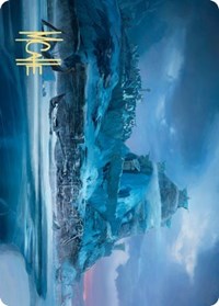 Port of Karfell Art Card (Gold-Stamped Signature) [Kaldheim: Art Series] | Gate City Games LLC