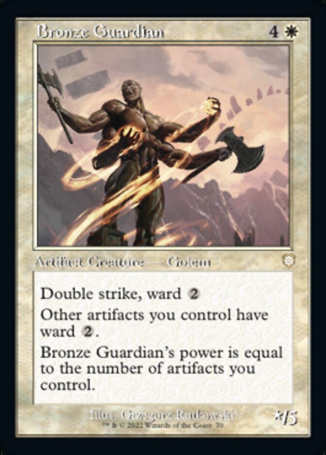 Bronze Guardian (Retro) [The Brothers' War Commander] | Gate City Games LLC