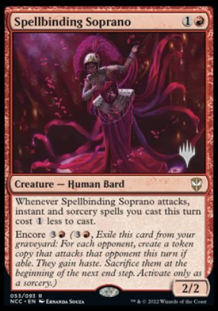 Spellbinding Soprano (Promo Pack) [Streets of New Capenna Commander Promos] | Gate City Games LLC