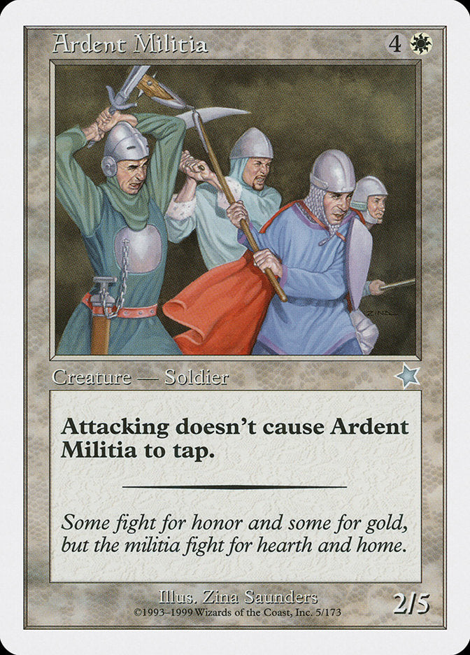 Ardent Militia [Starter 1999] | Gate City Games LLC