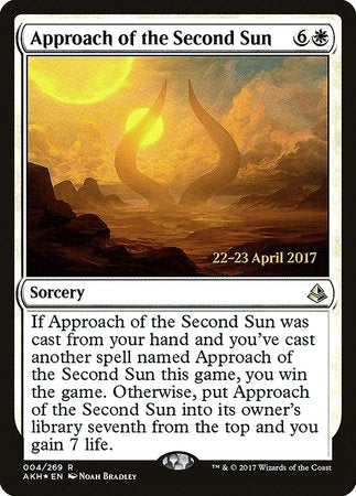 Approach of the Second Sun [Amonkhet Promos] | Gate City Games LLC