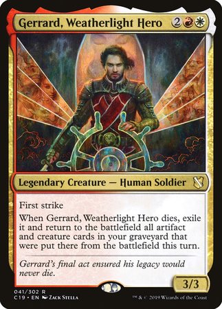 Gerrard, Weatherlight Hero [Commander 2019] | Gate City Games LLC