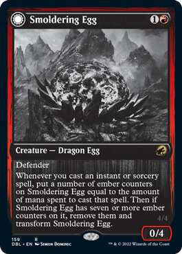 Smoldering Egg // Ashmouth Dragon [Innistrad: Double Feature] | Gate City Games LLC