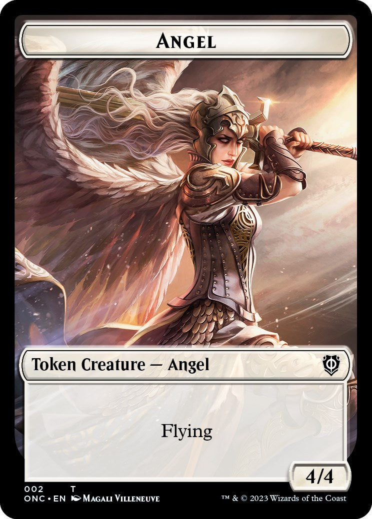 Soldier (007) // Angel Double-Sided Token [Phyrexia: All Will Be One Commander Tokens] | Gate City Games LLC