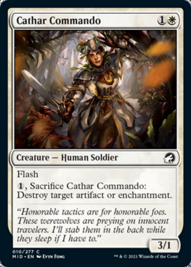 Cathar Commando [Innistrad: Midnight Hunt] | Gate City Games LLC