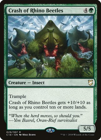 Crash of Rhino Beetles [Commander 2018] | Gate City Games LLC