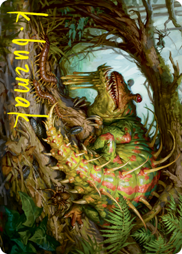 Blex, Vexing Pest Art Card (Gold-Stamped Signature) [Strixhaven: School of Mages Art Series] | Gate City Games LLC