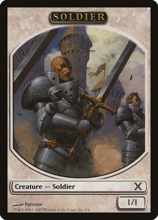 Soldier Token [Tenth Edition Tokens] | Gate City Games LLC