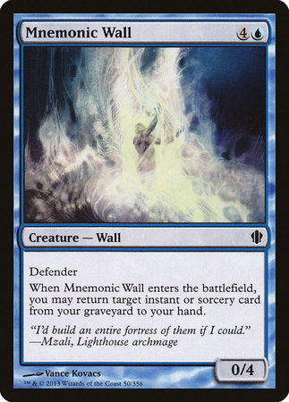 Mnemonic Wall [Commander 2013] | Gate City Games LLC