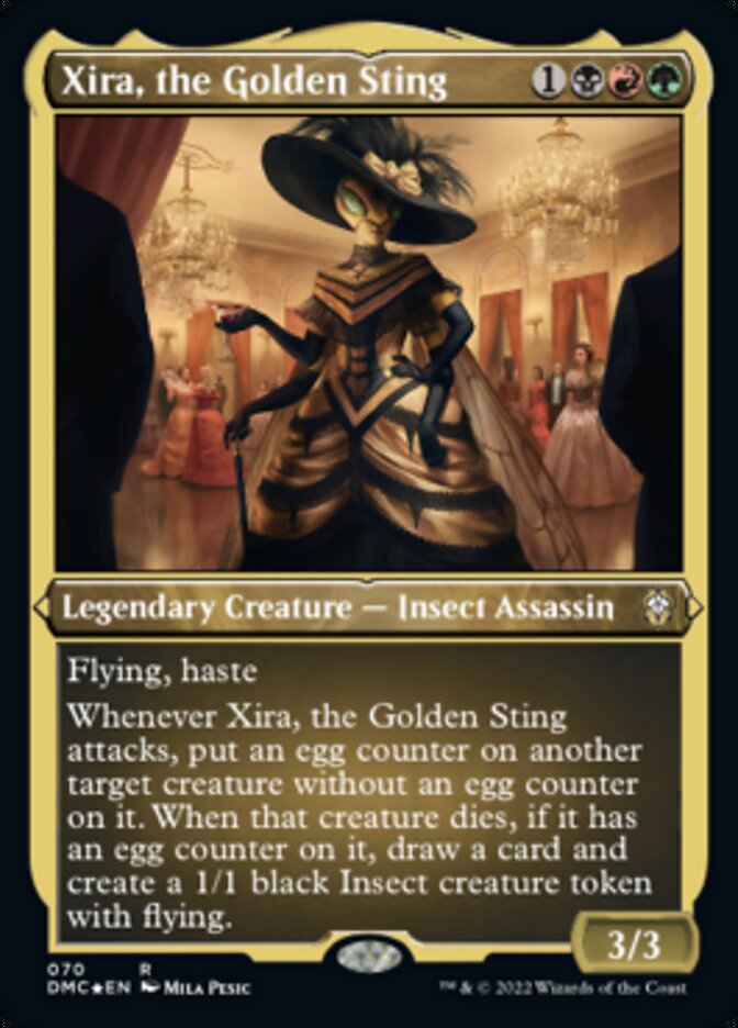 Xira, the Golden Sting (Foil Etched) [Dominaria United Commander] | Gate City Games LLC