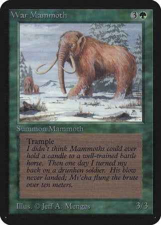 War Mammoth [Limited Edition Alpha] | Gate City Games LLC