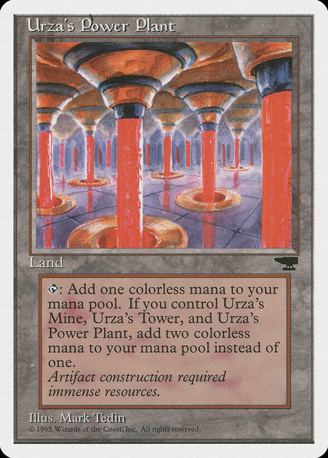 Urza's Power Plant (Red Columns) [Chronicles] | Gate City Games LLC