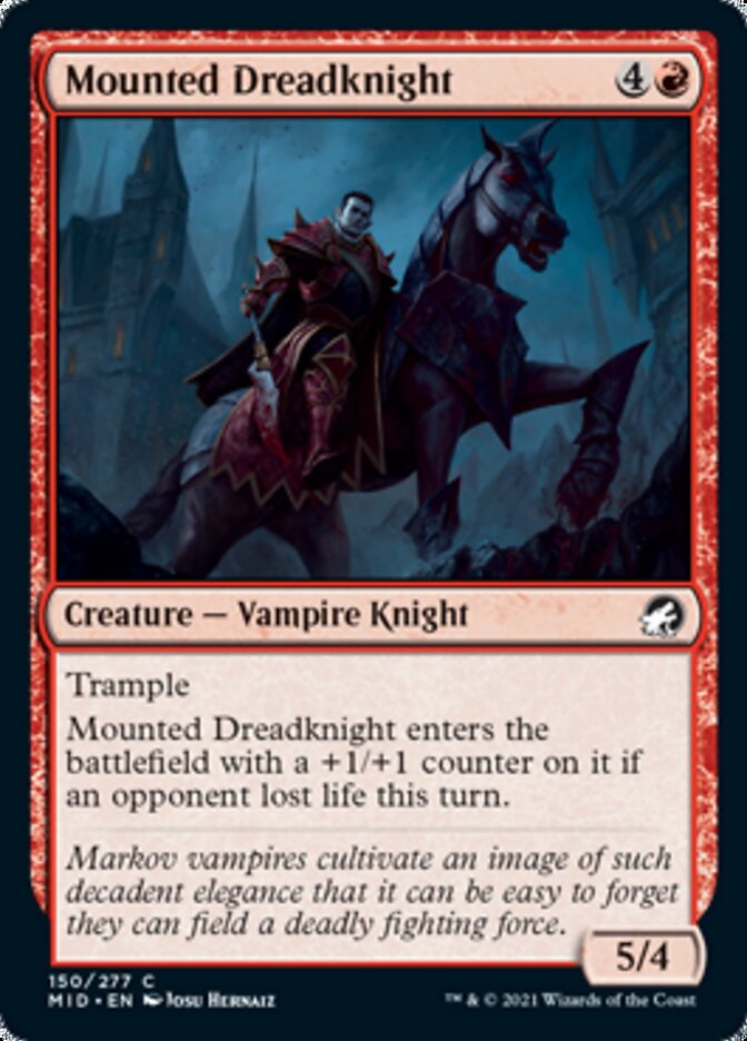 Mounted Dreadknight [Innistrad: Midnight Hunt] | Gate City Games LLC