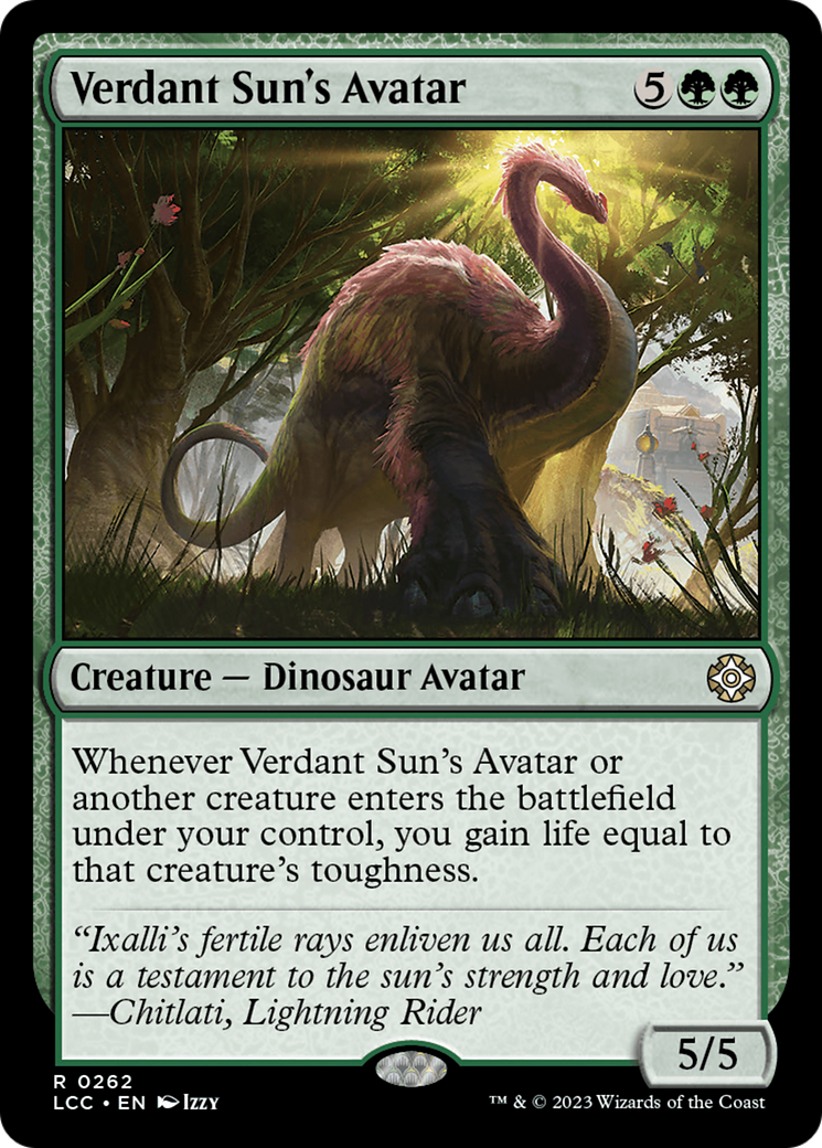 Verdant Sun's Avatar [The Lost Caverns of Ixalan Commander] | Gate City Games LLC