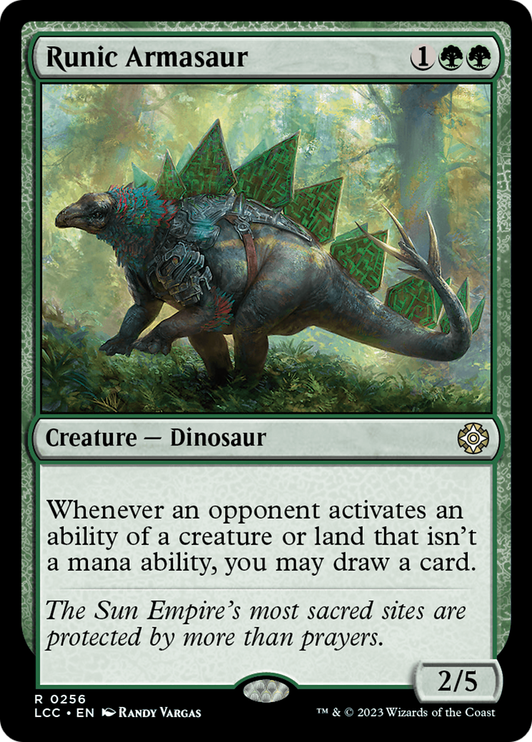 Runic Armasaur [The Lost Caverns of Ixalan Commander] | Gate City Games LLC