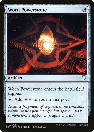 Worn Powerstone [Commander 2017] | Gate City Games LLC