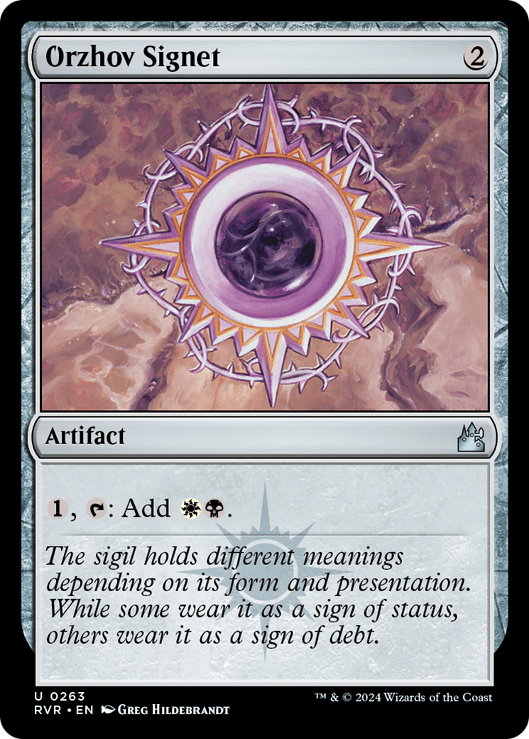 Orzhov Signet [Ravnica Remastered] | Gate City Games LLC