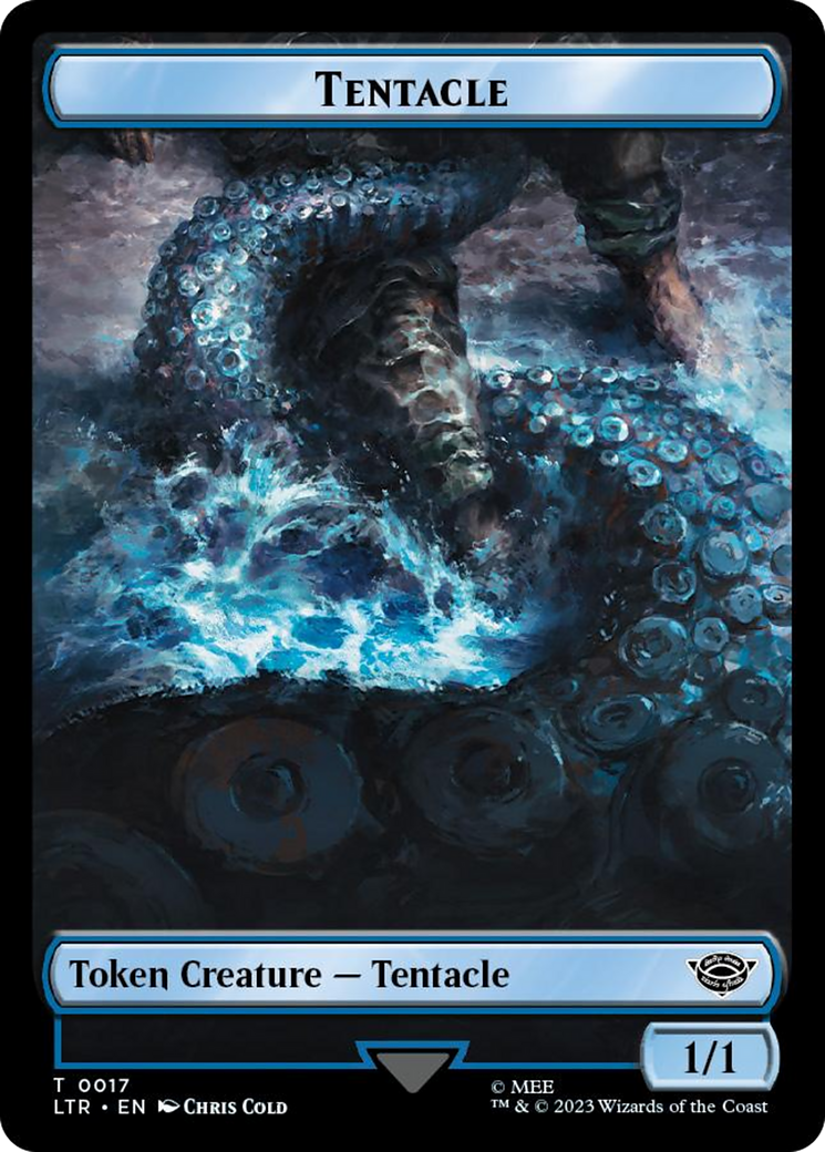 Tentacle // Food (0022) Double-Sided Token (Surge Foil) [The Lord of the Rings: Tales of Middle-Earth Tokens] | Gate City Games LLC