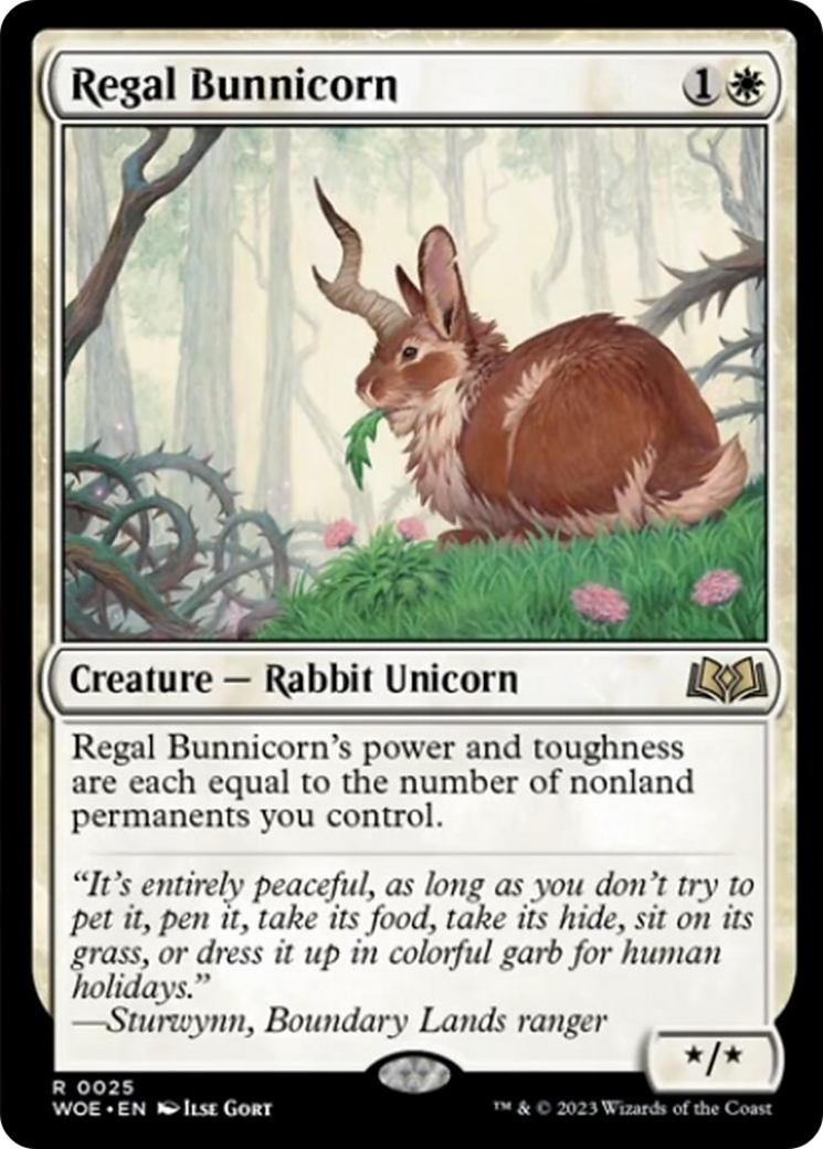 Regal Bunnicorn [Wilds of Eldraine] | Gate City Games LLC