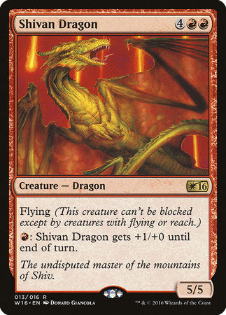 Shivan Dragon [Welcome Deck 2016] | Gate City Games LLC