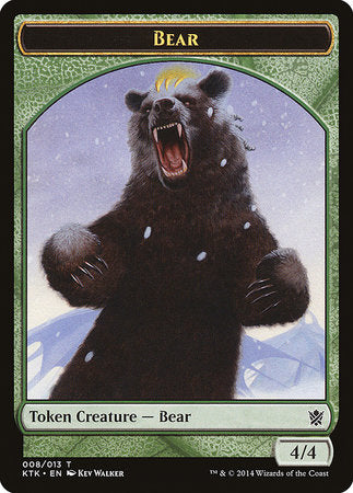 Bear Token [Khans of Tarkir Tokens] | Gate City Games LLC