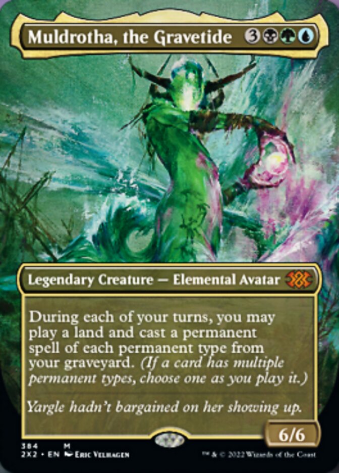 Muldrotha, the Gravetide (Borderless Alternate Art) [Double Masters 2022] | Gate City Games LLC