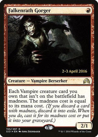 Falkenrath Gorger [Shadows over Innistrad Promos] | Gate City Games LLC